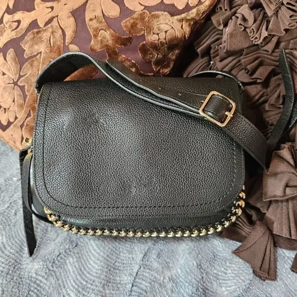 RARE! Coach Dakota 21 Flap Crossbody Bag Purse in Black pebbled leather - Picture 1 of 8